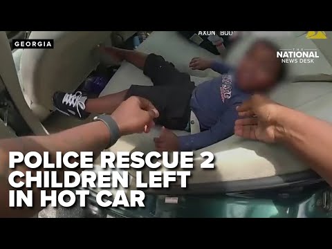 Police in Georgia rescue children left in hot car; Father arrested