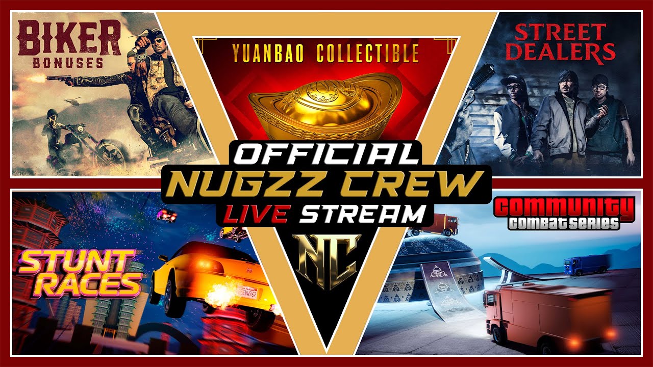 Nugzz Crew Live: #GTAV #DMO Giveaway #GCTF Weekly Challenge and MORE