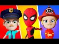 Policemen spiderman and firemen song      more nursery rhymes by lights kids 3d