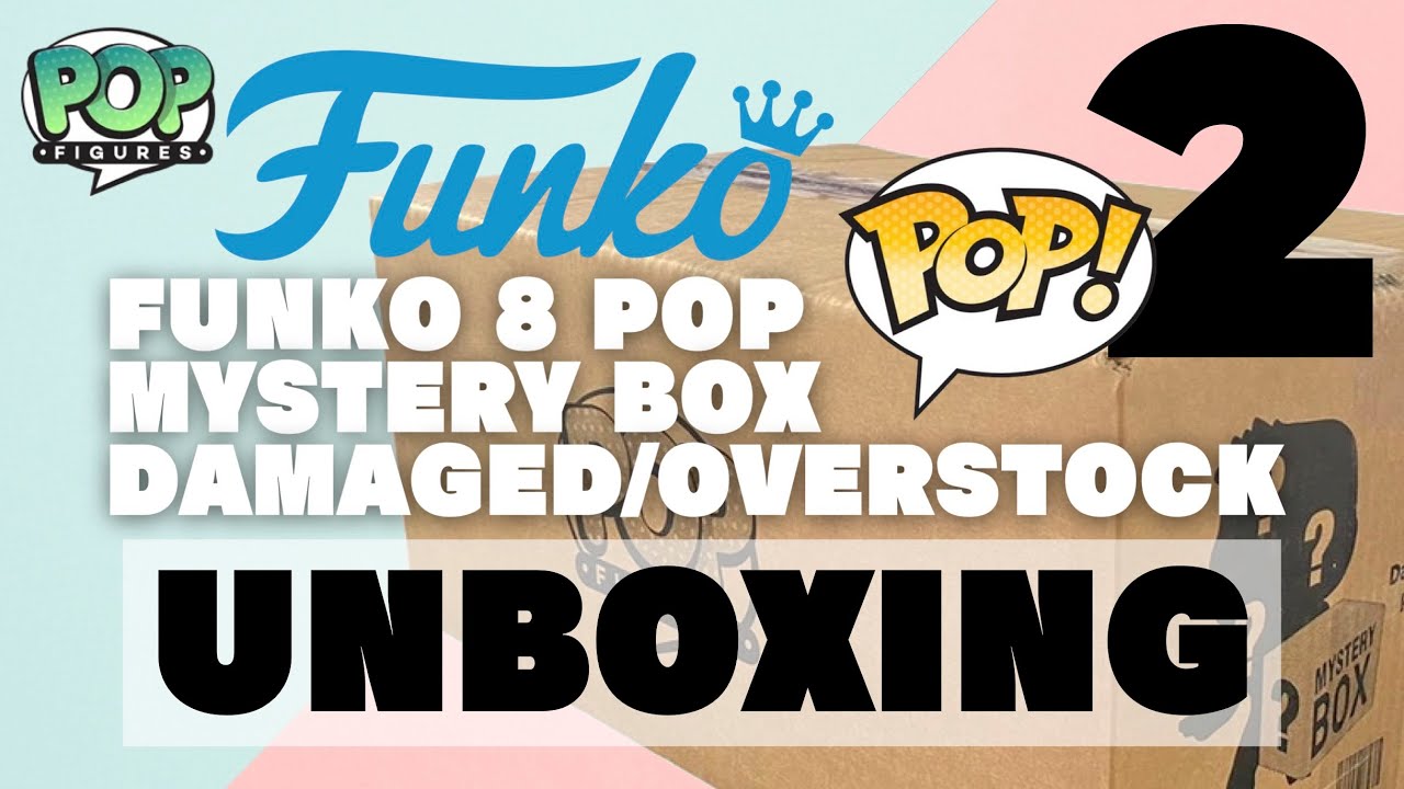 Unboxing】POP FIGURES Funko 8 Pop Mystery Box Damaged/Overstock 