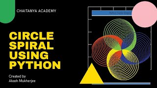 Circle Spiral Using Python Programming