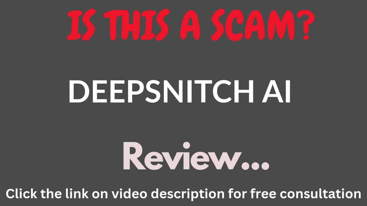 Deepsnitch.com Review: THIS IS A SCAM? (Deep Snitch AI)