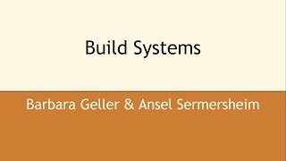 Build Systems