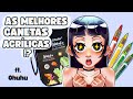 AS MELHORES CANETAS ACRÍLICAS QUE JÁ USEI!? | desenhe comigo! Ft. Ohuhu✨