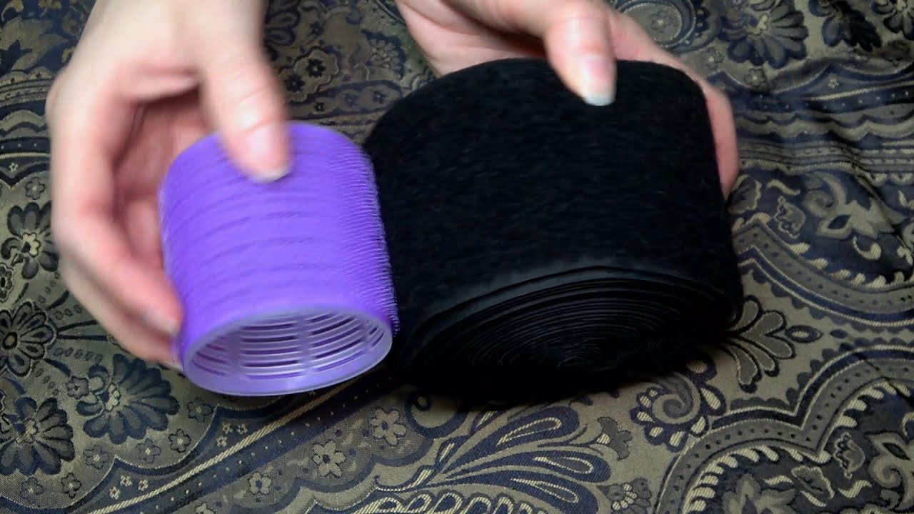 Velcro ASMR Sounds ~ Purple Velcro Roller on Wide Velcro Strap