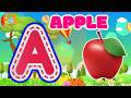 ✨🎵 A is for Apple 🍎 : ABC Phonics Song | 5 Little Monkeys 🐒 and Disco Theme ABCD Song
