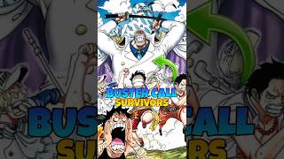 Characters Who Survived Buster Call🗿#onepiece #luffy #zoro
