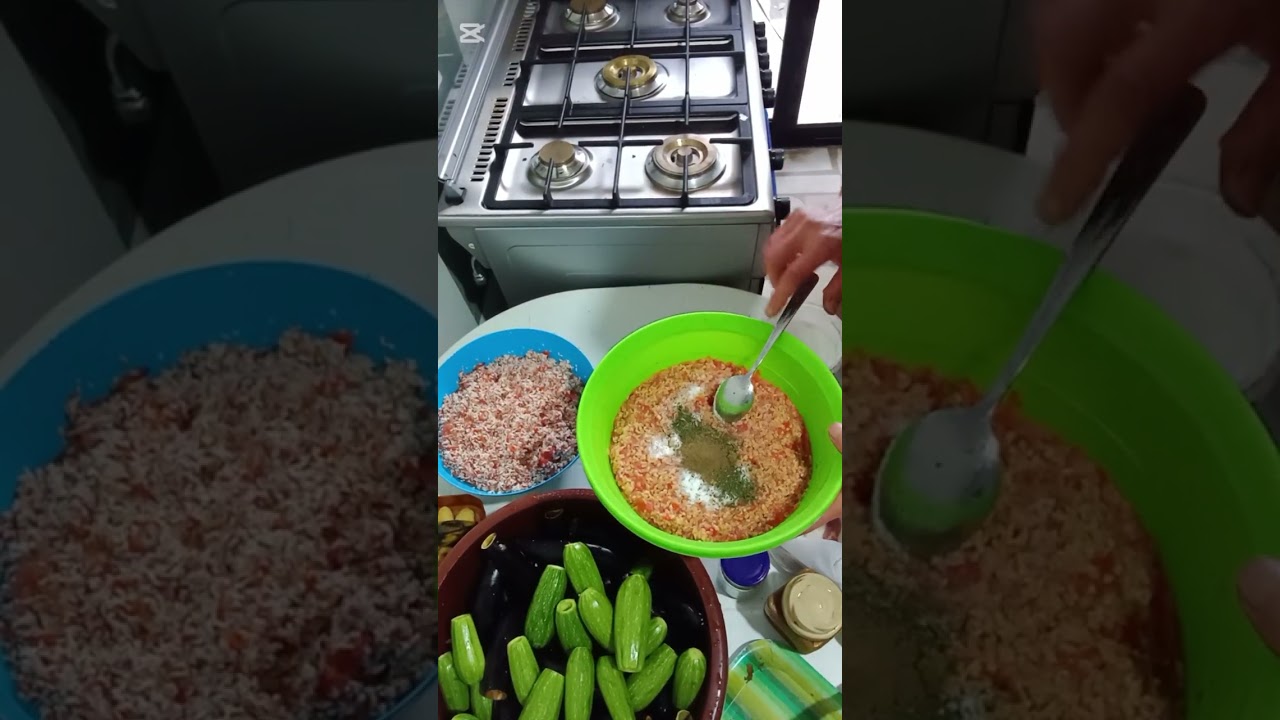 محشي كوسا وبيتنجان ولاطيب@يوميات ام حمصية 