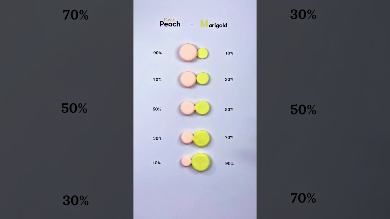 Let's Mixing Pastel Peach + Marigold Slime 😍 