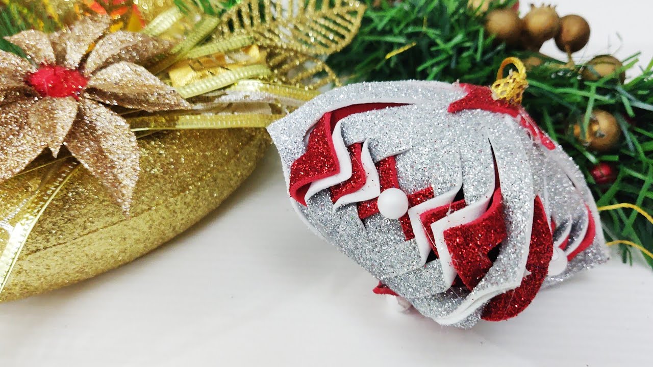 Glitter Foam Paper Christmas Craft/ EVA Foam Decoration / Sreya's Art World