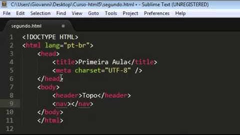 Curso HTML5 - Semântica - Aula 2