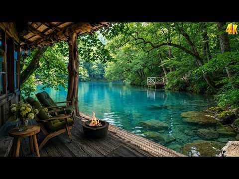 Summer Retreat at the Lakeside Porch | Gentle Nature Sounds & Relaxing Lakeside Ambience