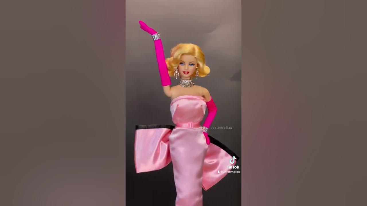 Marilyn Monroe’s “Diamonds Are a Girl’s Best Friend” pink dress (doll version)