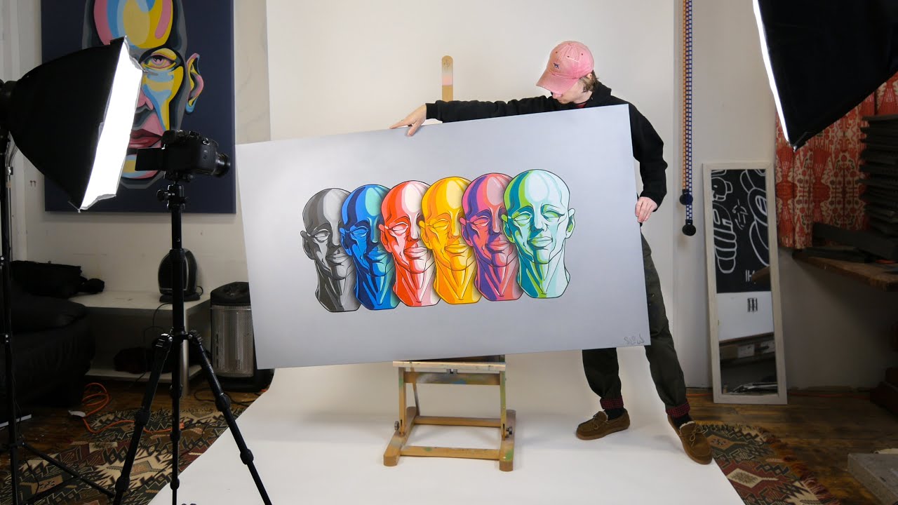 A Day In My Art Studio - YouTube