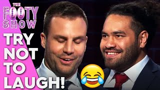 Beau loses it at Koni's failed jokes! | Footy Show Joking Off