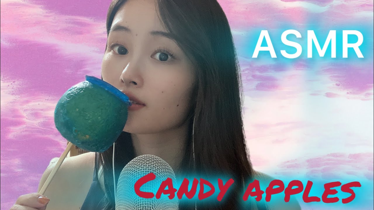 【ASMR】りんご飴を食べる音🍭/Eating sounds