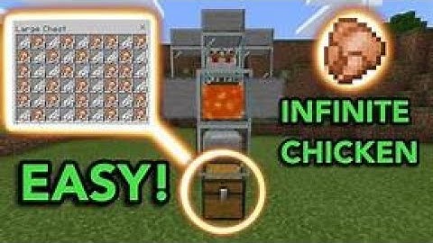 SIMPLE 1.19 AFK CHICKEN FARM TUTORIAL in Minecraft Bedrock (MCPE/Xbox/PS4/Switch/Windows10)