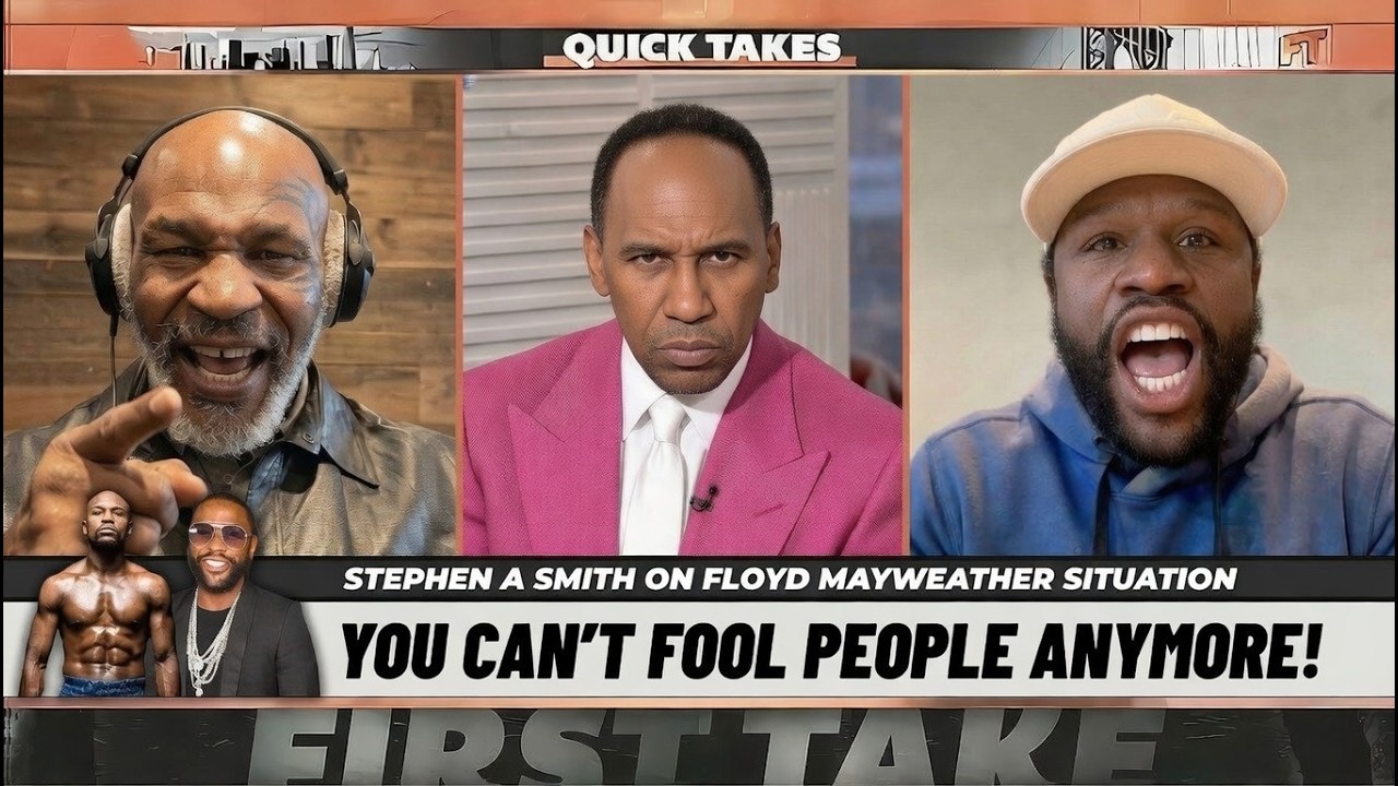 “FRAUD & BROKE!” Mike Tyson BLASTS Floyd Mayweather LIVE on Stephen A. Smith – Goes OFF! 😱