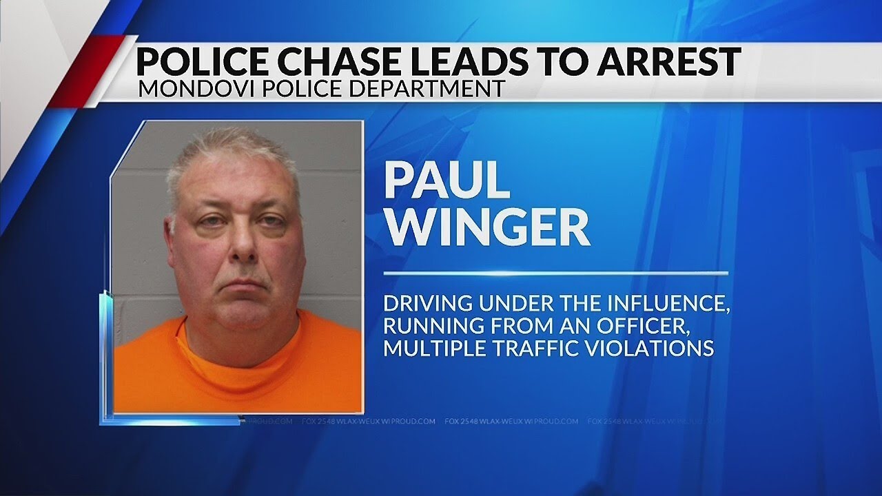 Police chase leads to arrest in Mondovi - YouTube