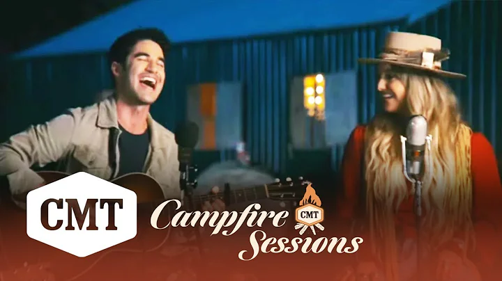 Darren Criss &Lainey Wilson Perform "Drunk On Christmas" | CMT Campfire Sessions