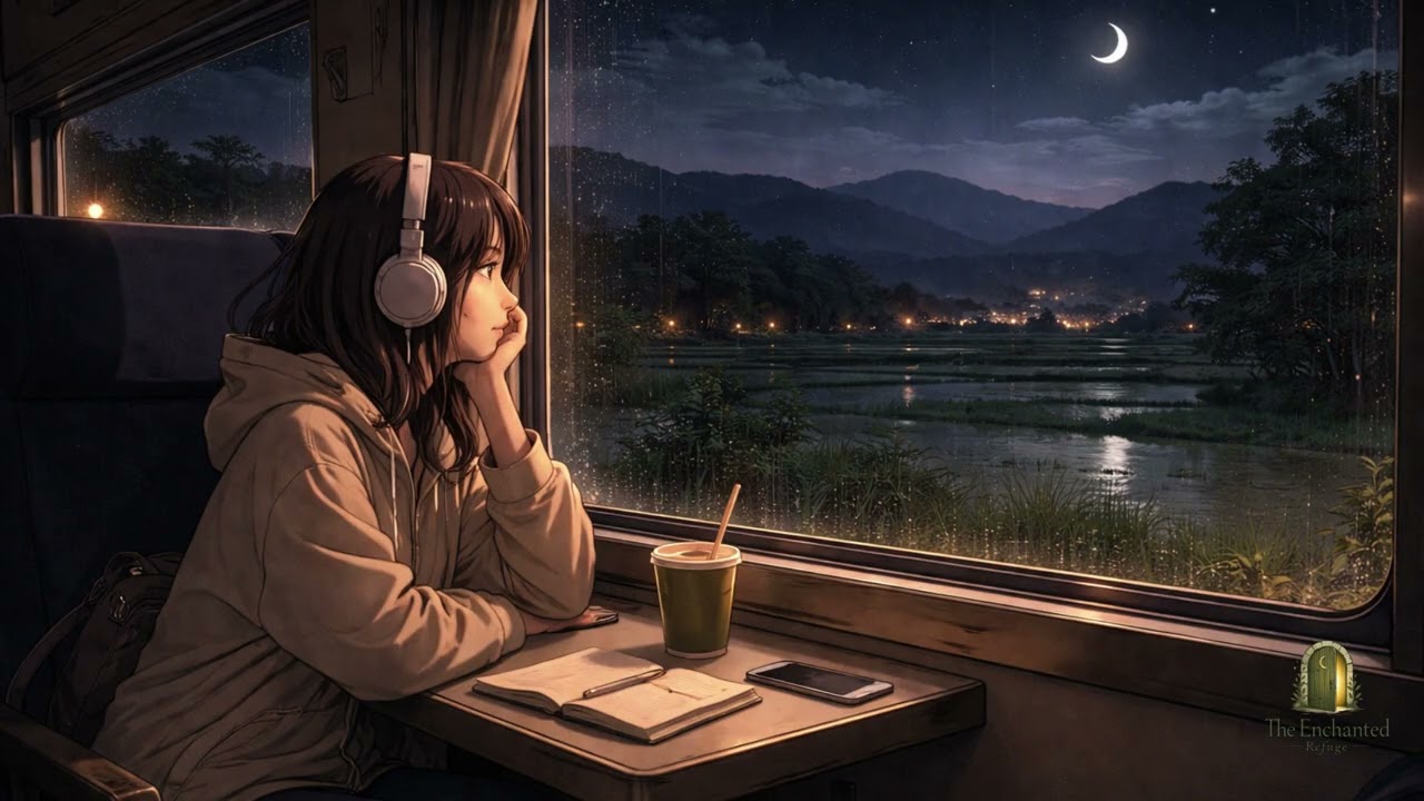 Midnight Train Lo-Fi 🌙 30 Minutes of Chill Japanese Night Ambience #cozynights #ambience