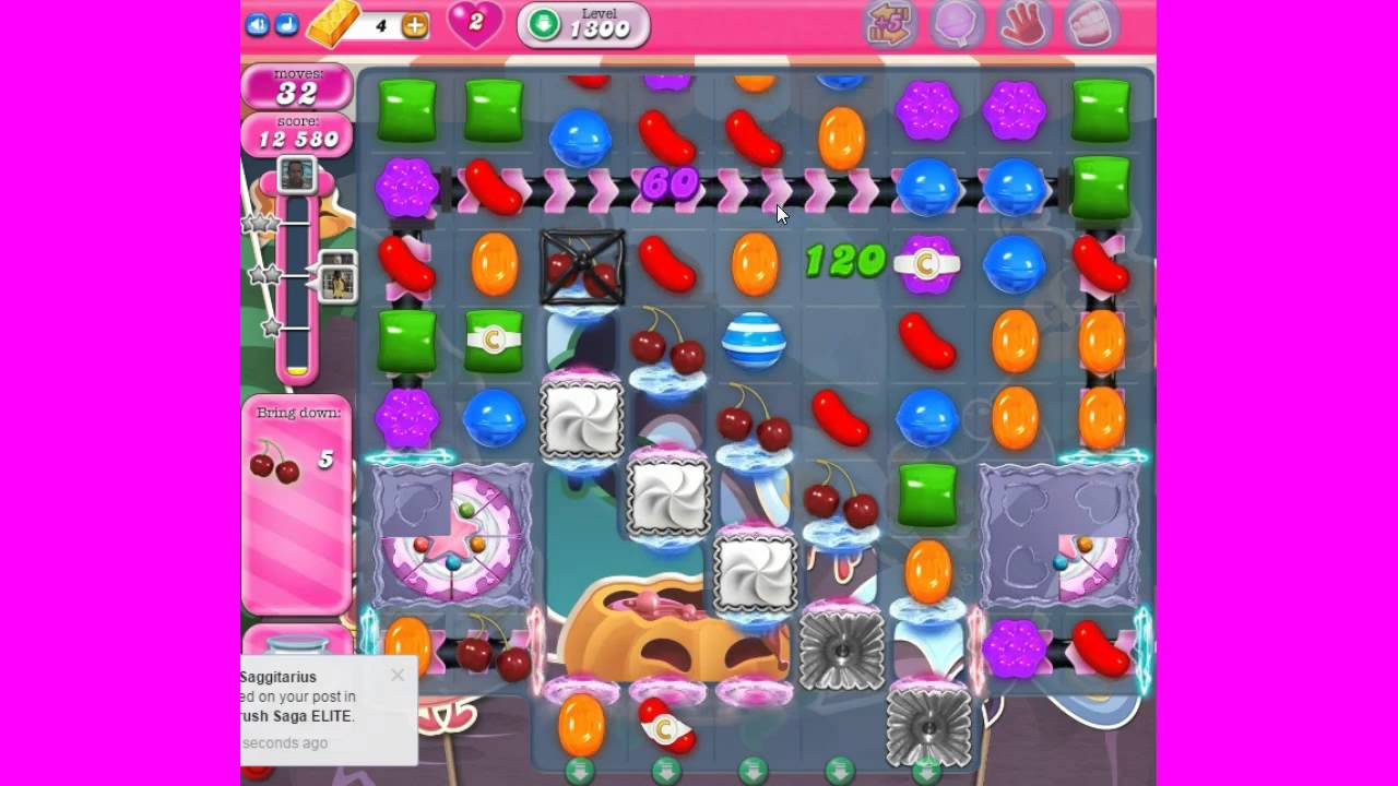 Candy Crush Saga Level 1300 no boosters YouTube