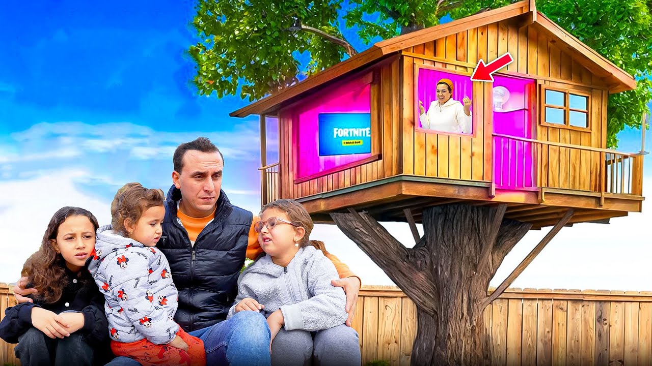 صنعنا غرفة سرية في منزلنا - علشان جلجل طردتنا من المنزل 