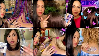 Download Lagu ASMR RELAXING Hair Play, Scalp Scratch / Massage, Back Scratch, Spa, Makeup, Injection Compilation MP3