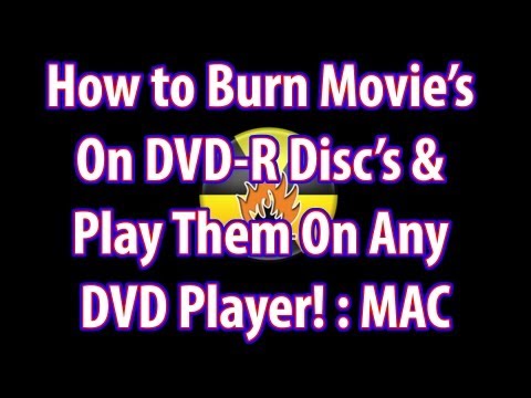How to Burn a DVD on a Mac how to burn dvd+r on macbook pro
