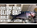 Custom Resin Glide Bait Build | Added Fins &amp; Custom Paint Job!