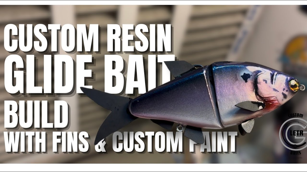 Индивидуальная сборка приманки из смоляного скольжения | Добавлены плавники и индивидуальная покр...