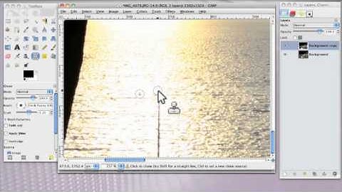 Video 9 - How to crop and Clone an Image - Gimp Tutorial