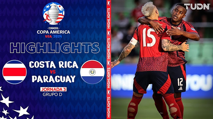 Costa Rica vs. Paraguay Highlights | 2024 Copa América! - Marjan Sports
