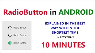 Radio Button in Android - Learn Android by Building Apps 4 - An Option Selector App