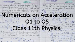 Numericals on Acceleration | Chapter 2 | Motion in a Straight line | Class 11 Physics