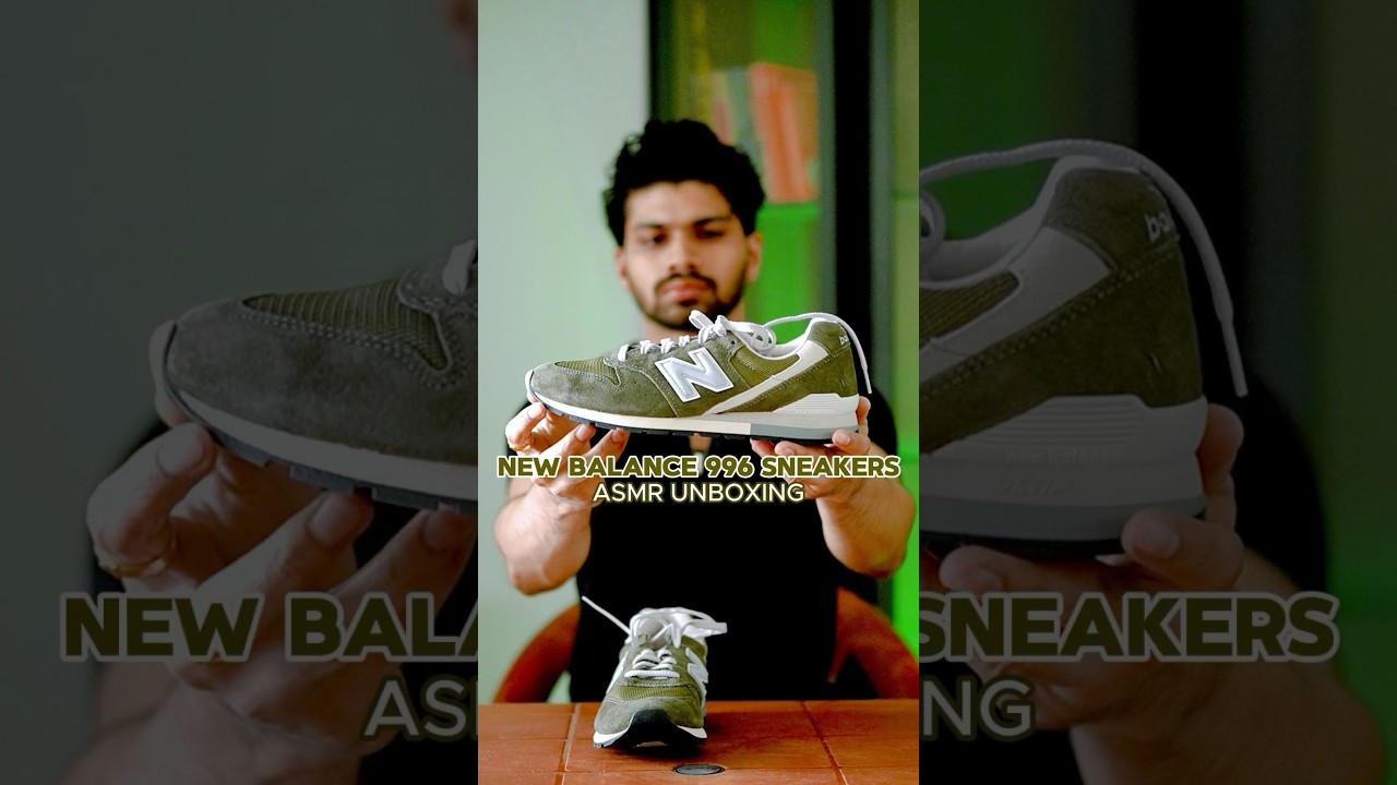 New balance 996 sneakers ASMR unboxing 