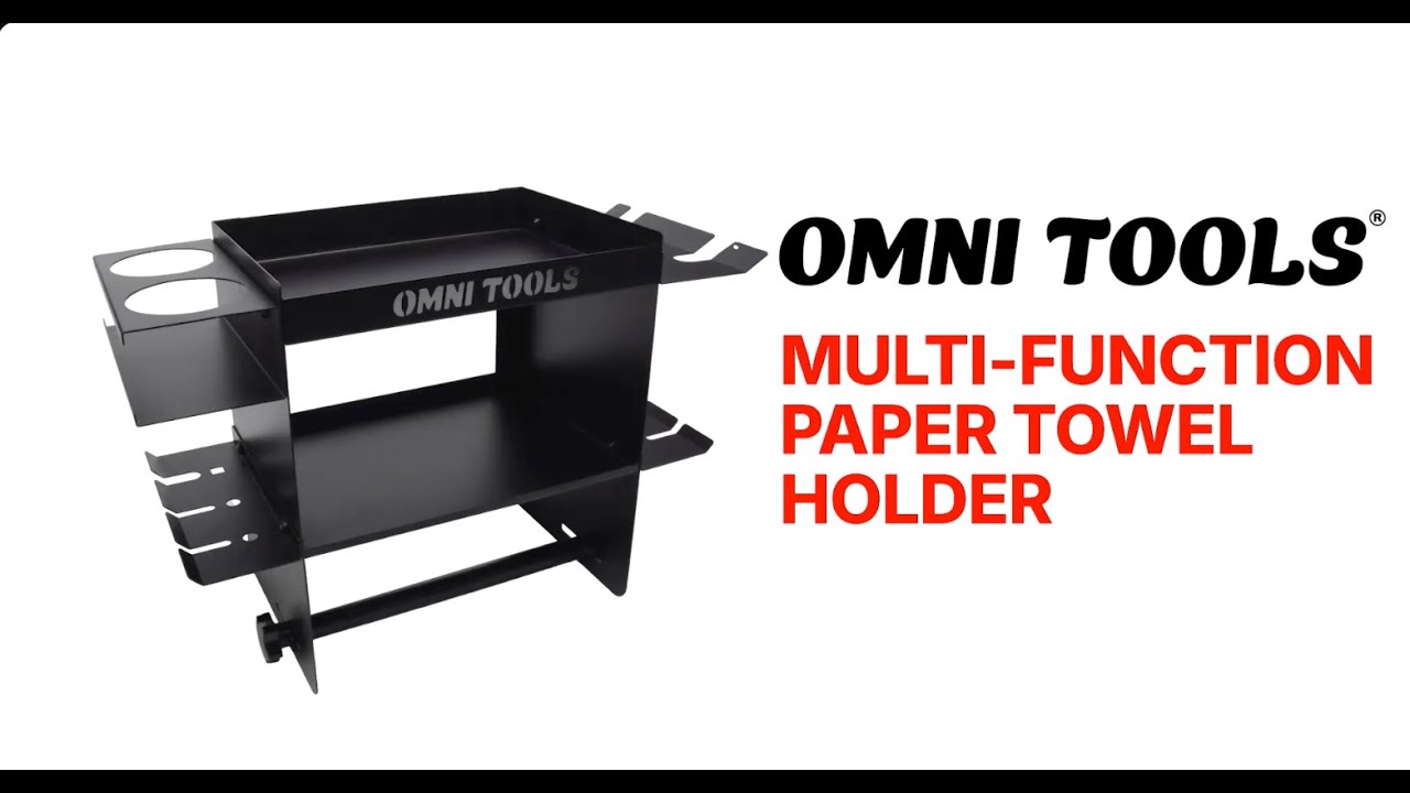 Omni Tools Multi Function Paper Towel Holder Steel 36038