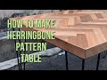 DIY | Cara Membuat Meja "Herringbone Pattern" #herringbonetable #herringbonepattern