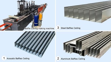 What is baffle ceiling made of？Acoustic / Aluminum / steel baffle ceiling making  machine