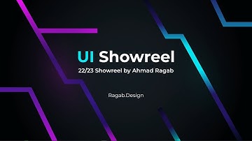 Product Design (UI/UX) Showreel 2022/23 - Ahmad Ragab