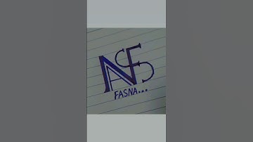 Fasna ➡️ name logo comment your name #viral #artist #art #logo #tranding
