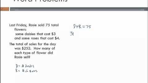 Word Problems - Totals and Weighted Totals