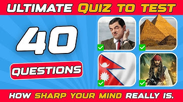 Tricky Trivia Quiz: 4 Rounds / Only Smart Minds Can Score 50 Points!