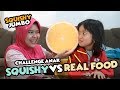 CHALLENGE ANAK : SQUISHY VS REAL FOOD  | Jumbo Squishy dari NEWCHIC