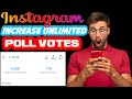 how to increase instagram poll votes