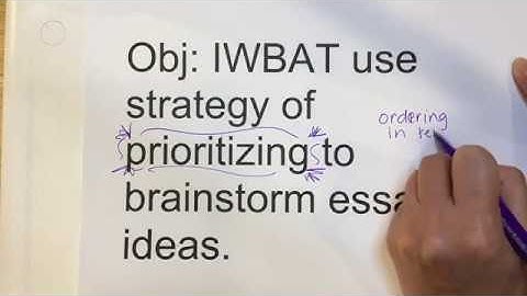 Informational Writing Lesson #1