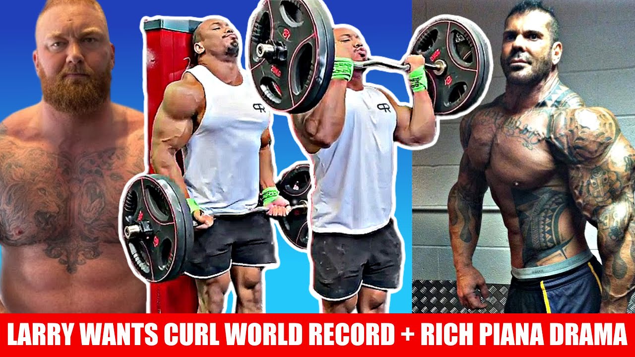 Larry Wheels Goes For Curl World Record + Challenging Thor's Record in