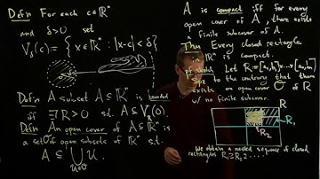 Analysis II Lecture 02 Part 3 Compactness