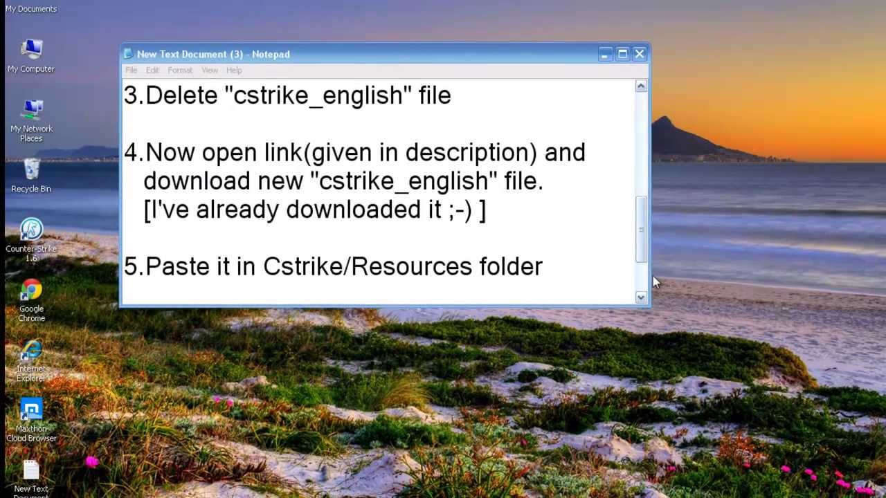 Counter-strike 1.6 chat problem (