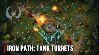 Iron Path: Tank Turrets Gameplay (Android, iOS) screenshot 1